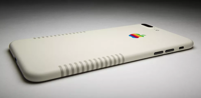 Este iPhone 7 Plus retro edición Macintosh es bonito!!!