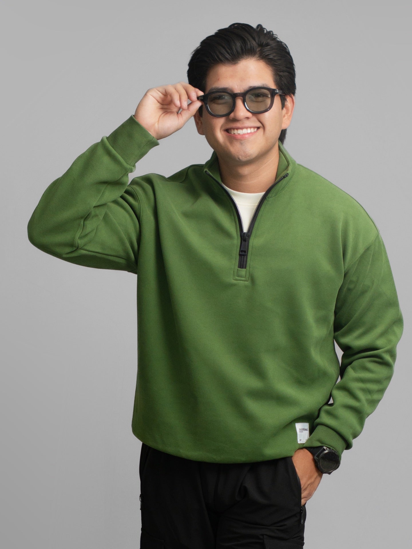 Sudadera Press Verde 398858