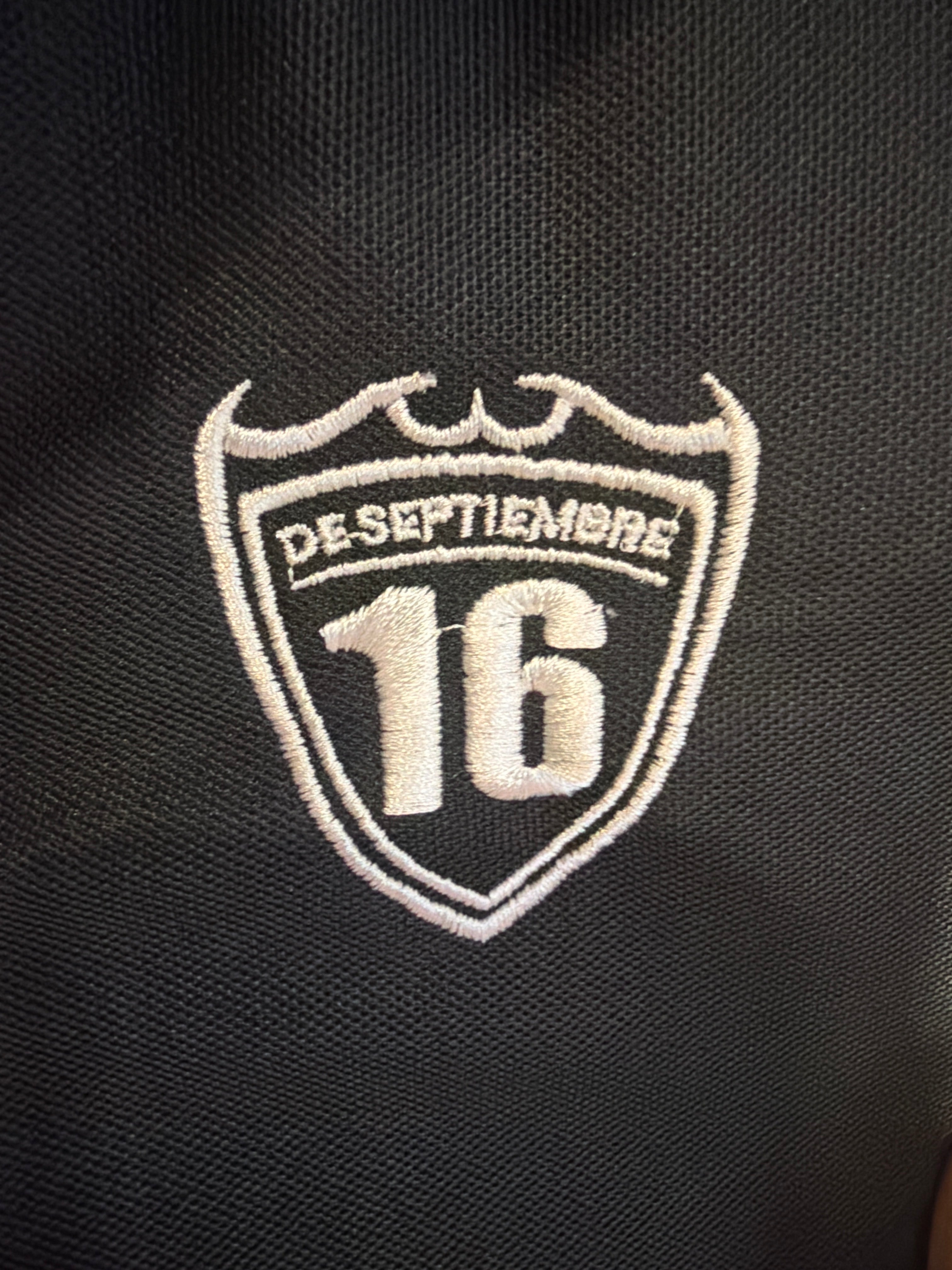 Polo Oficial Preparatoria 16 de Septiembre color Negro
