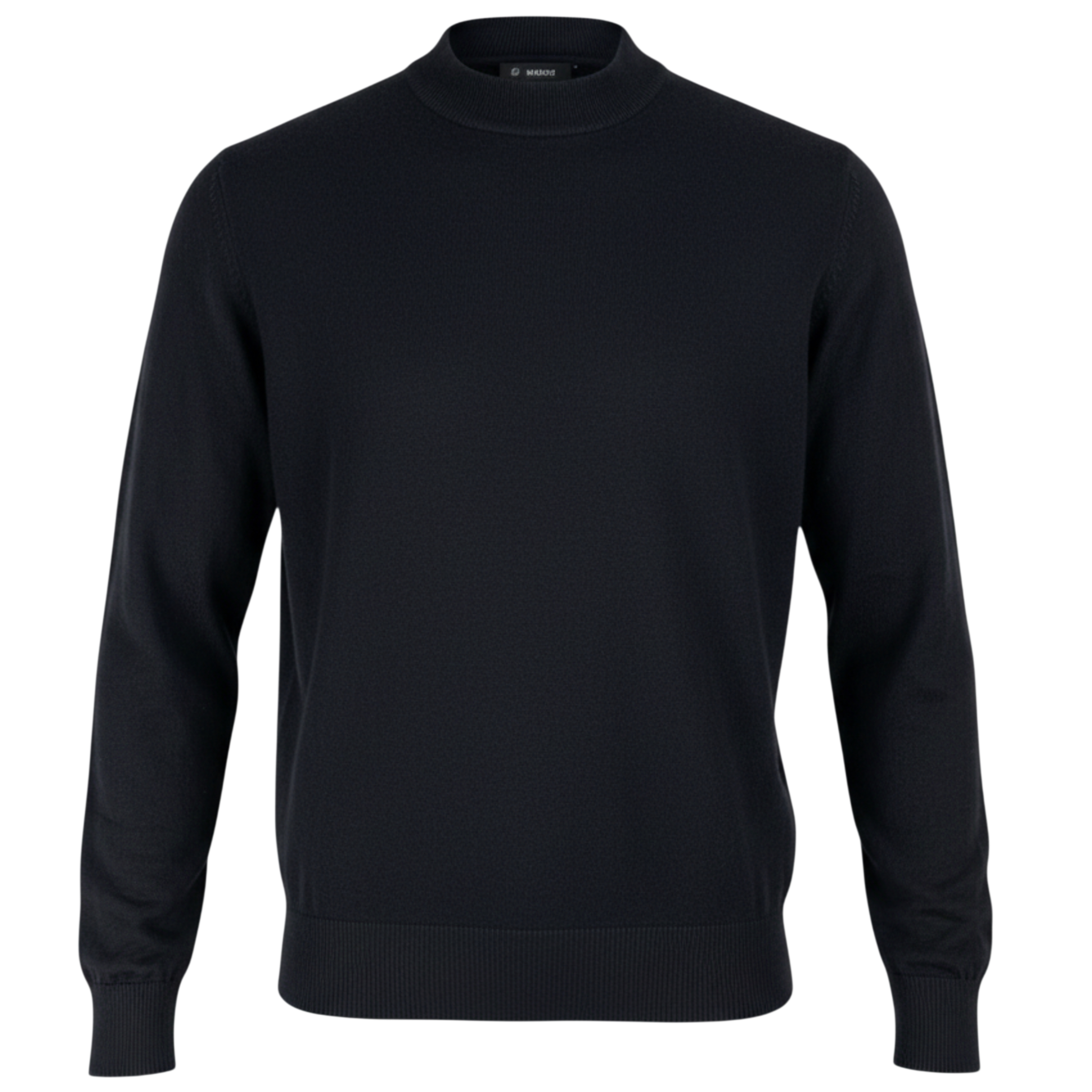 Suéter Cuello Medio Negro