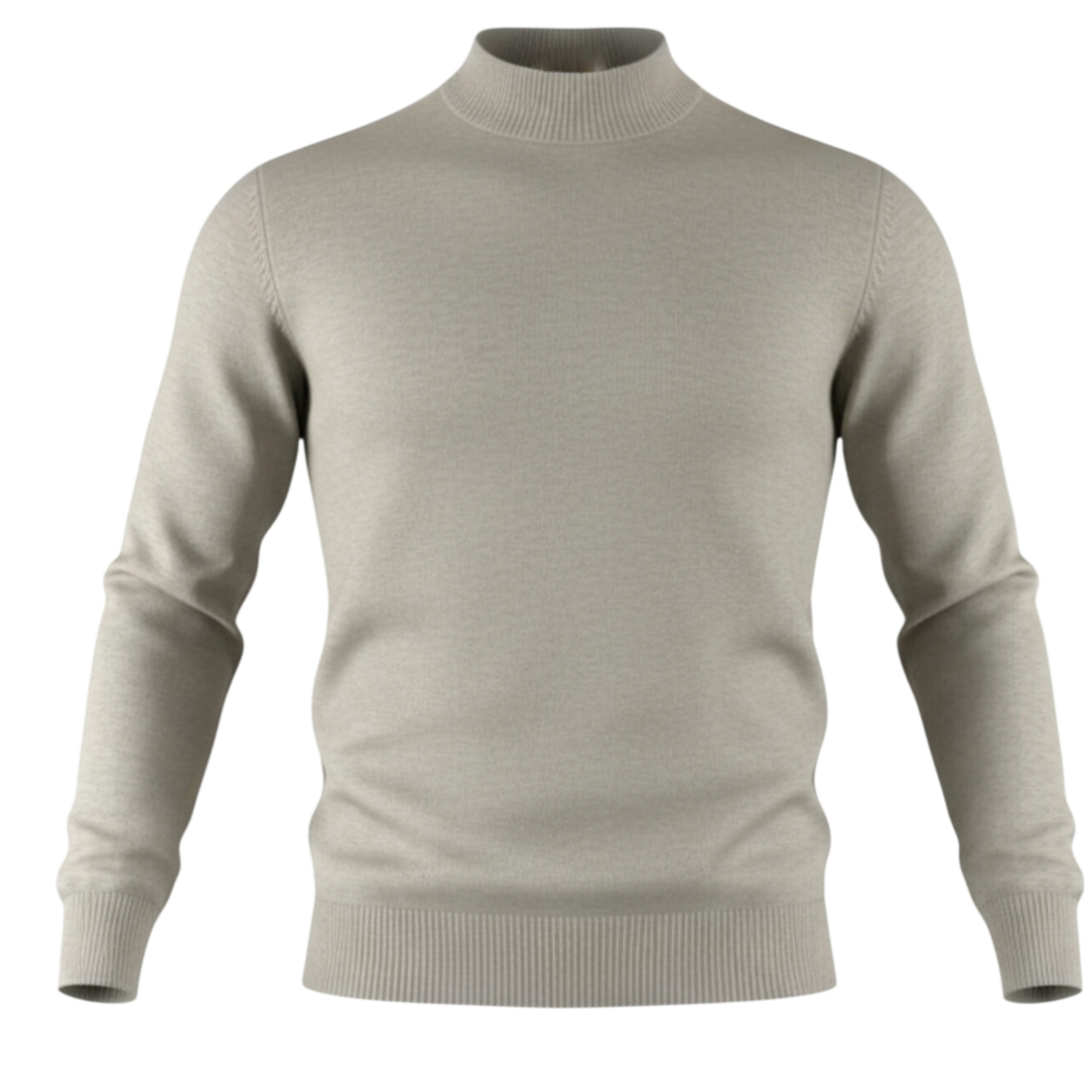 Suéter Cuello Medio Khaki