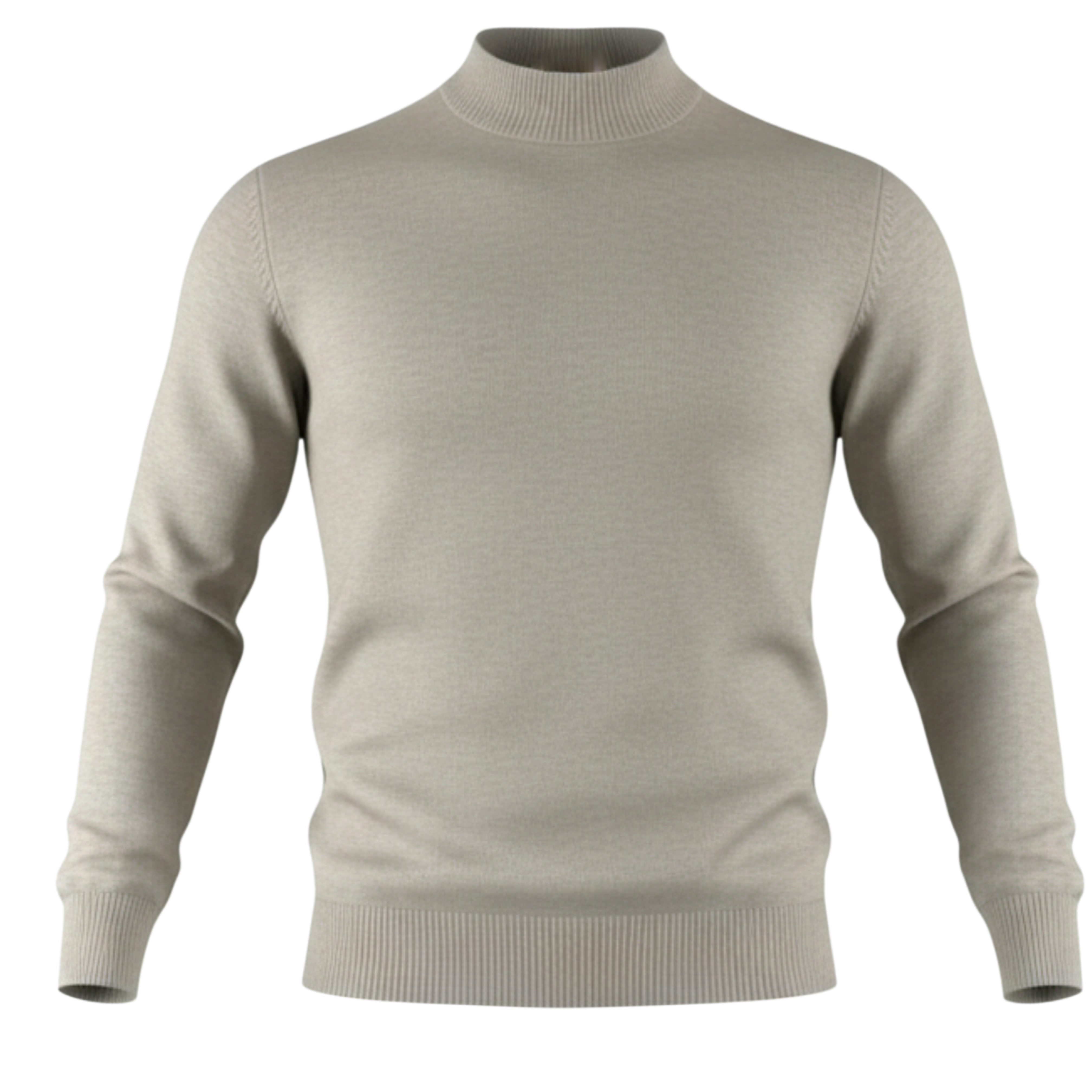 Suéter Cuello Medio Khaki