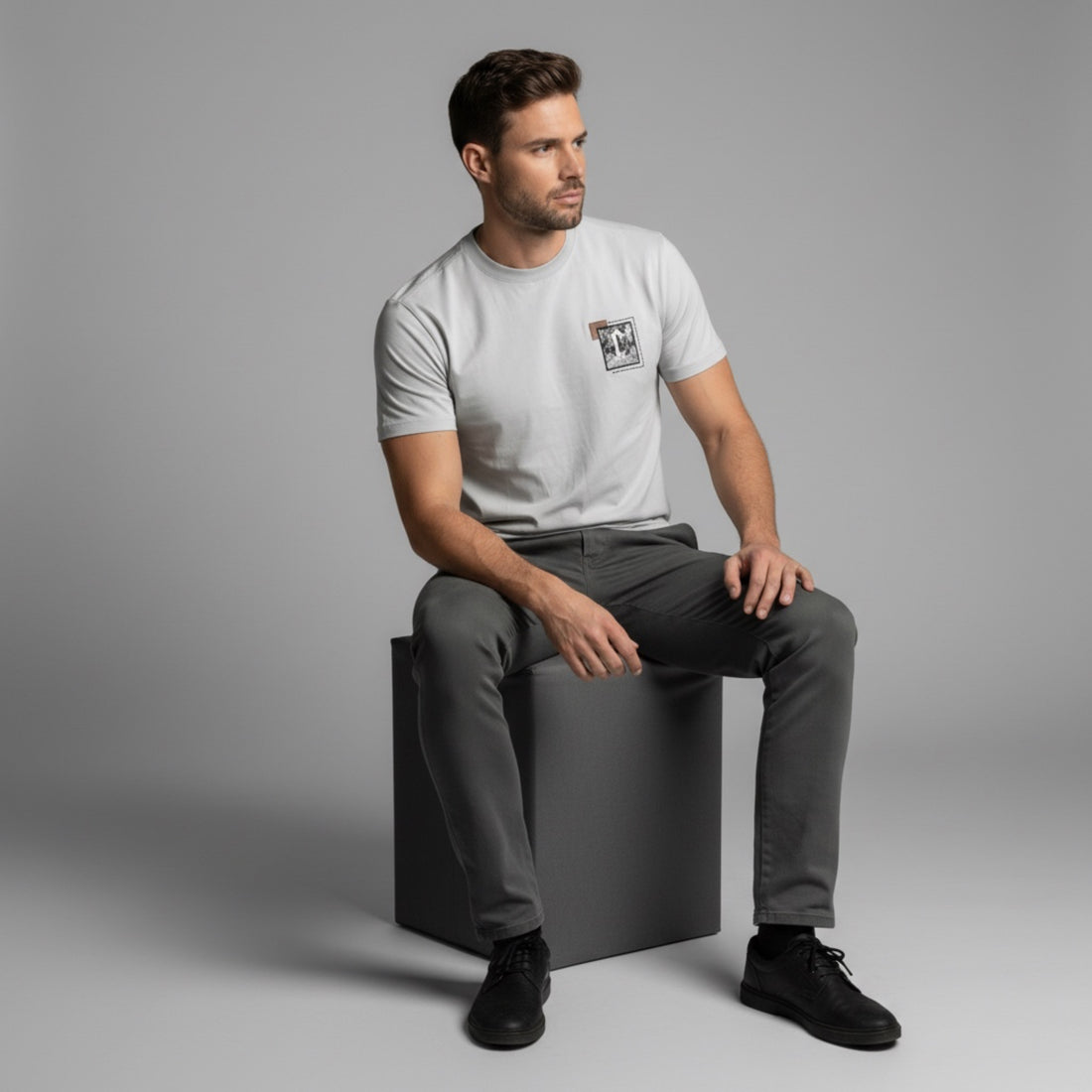 Playera C Basic Gray 509892