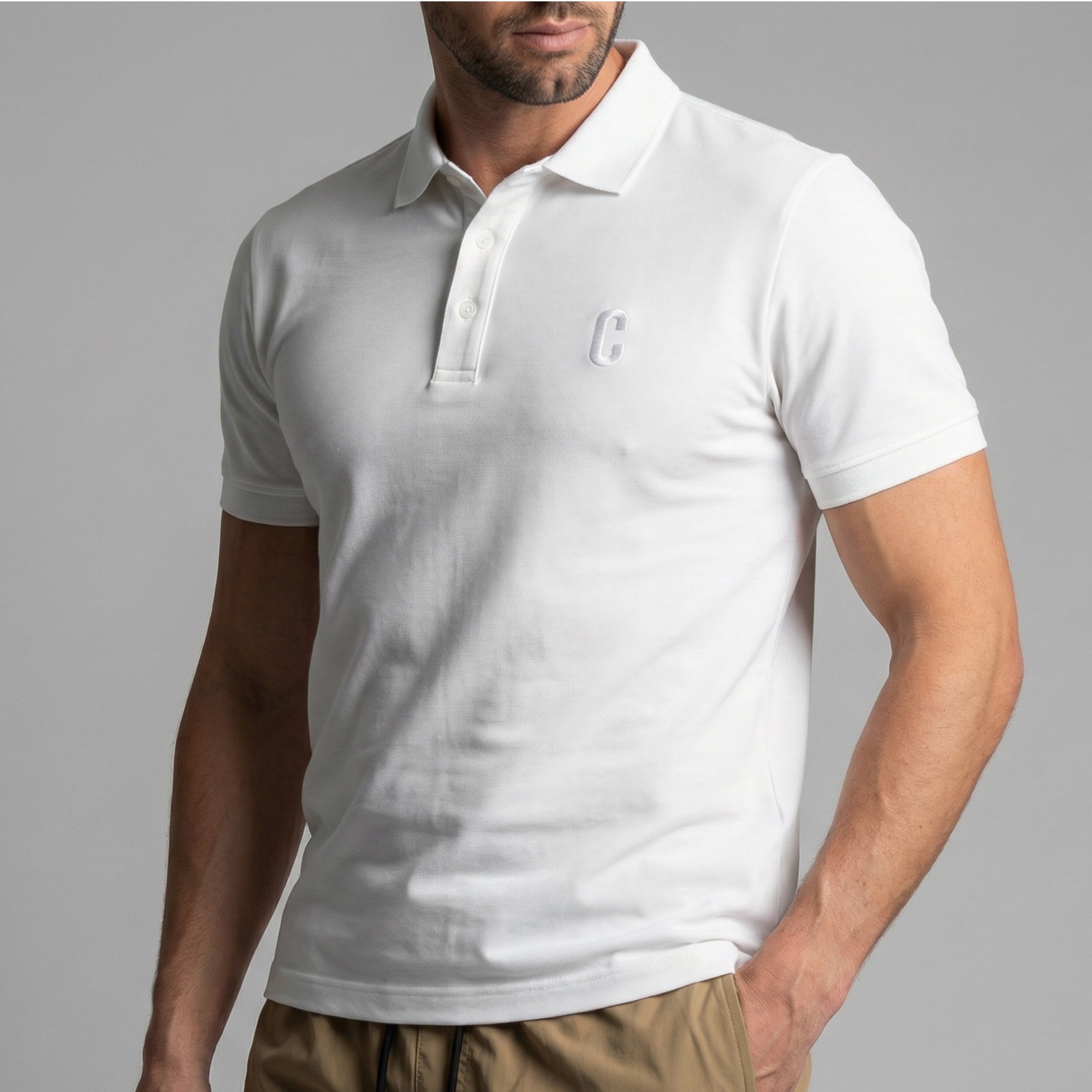 Polo C Basic White 235899
