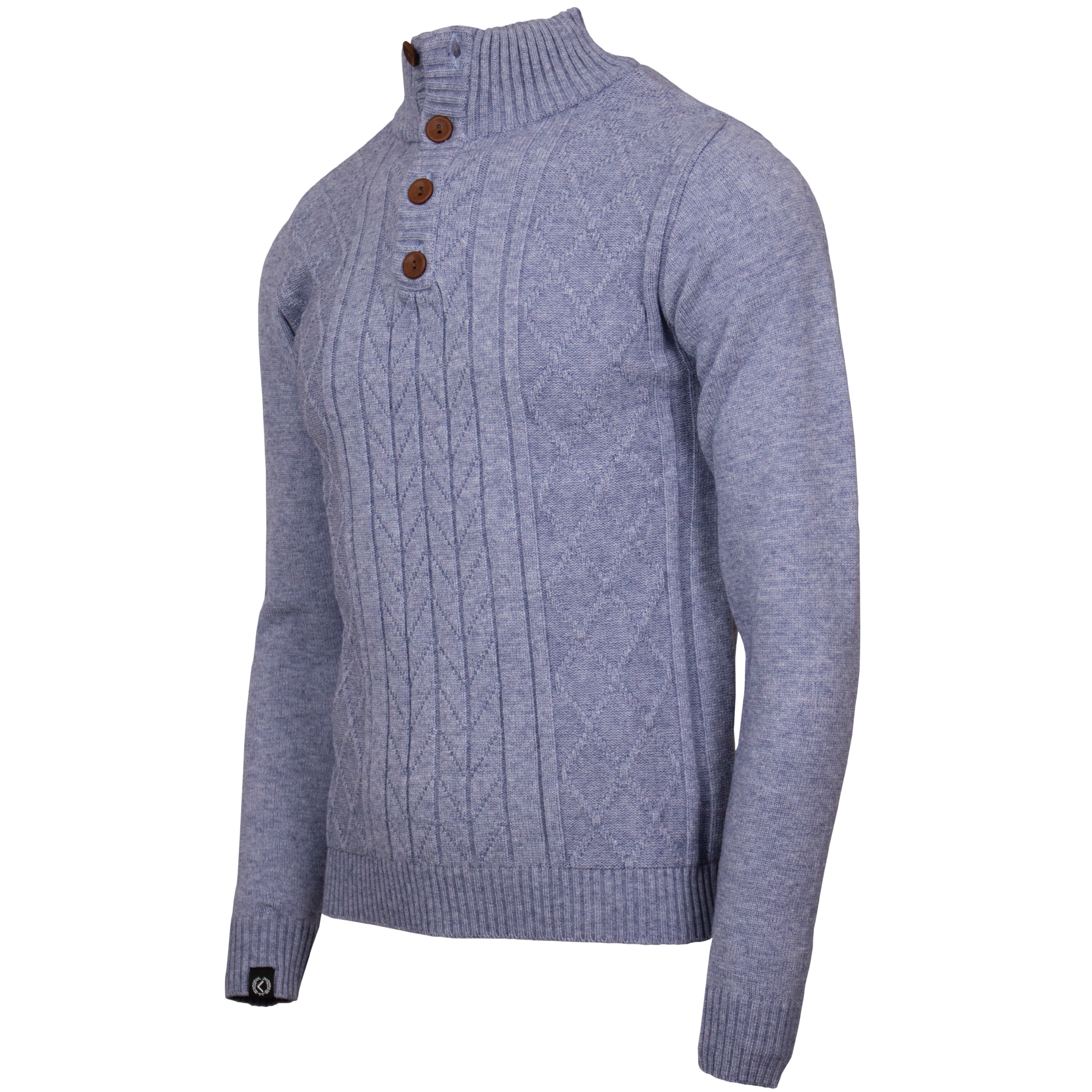 Sueter Full Neck Mezclilla