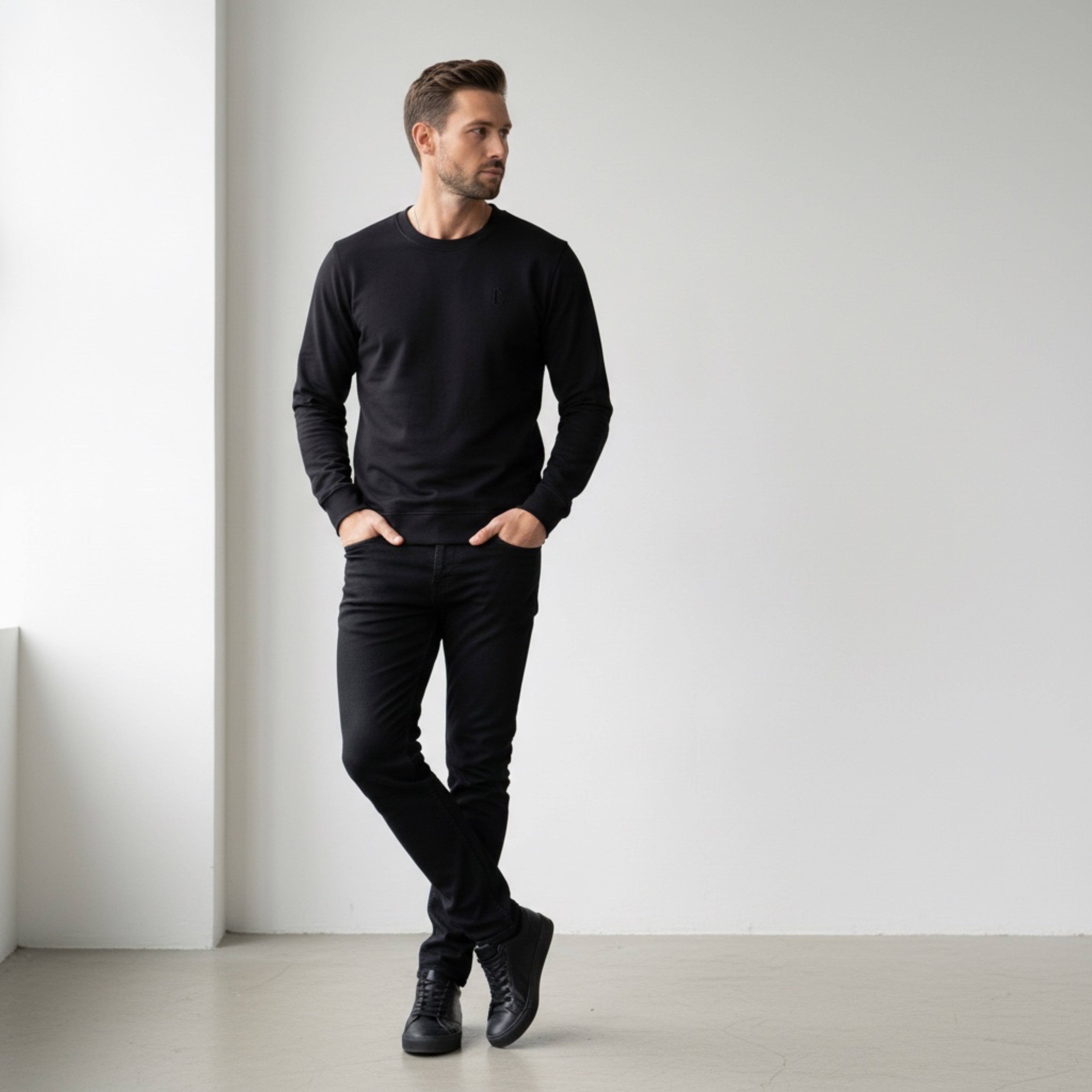 Sudadera C Basic Black 352227
