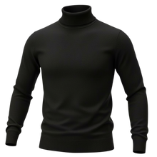 Cargar imagen en el visor de la galería, Suéter Cuello Alto Negro
