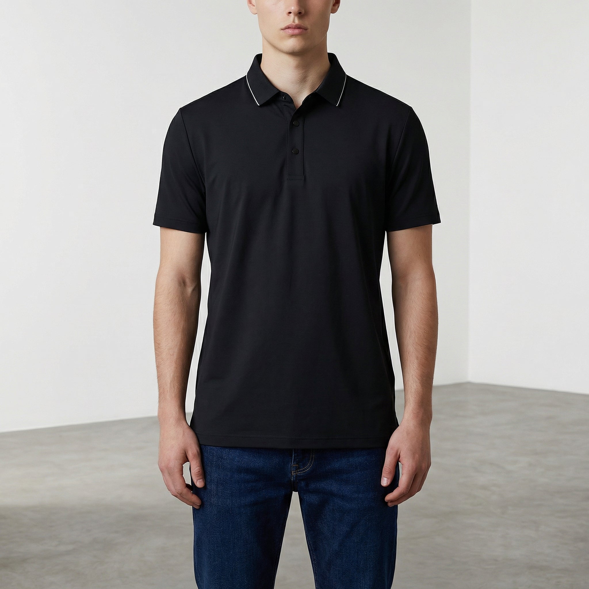 Polo Nice Black 8028