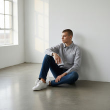 Cargar imagen en el visor de la galería, Camisa Chris Gris 378558
