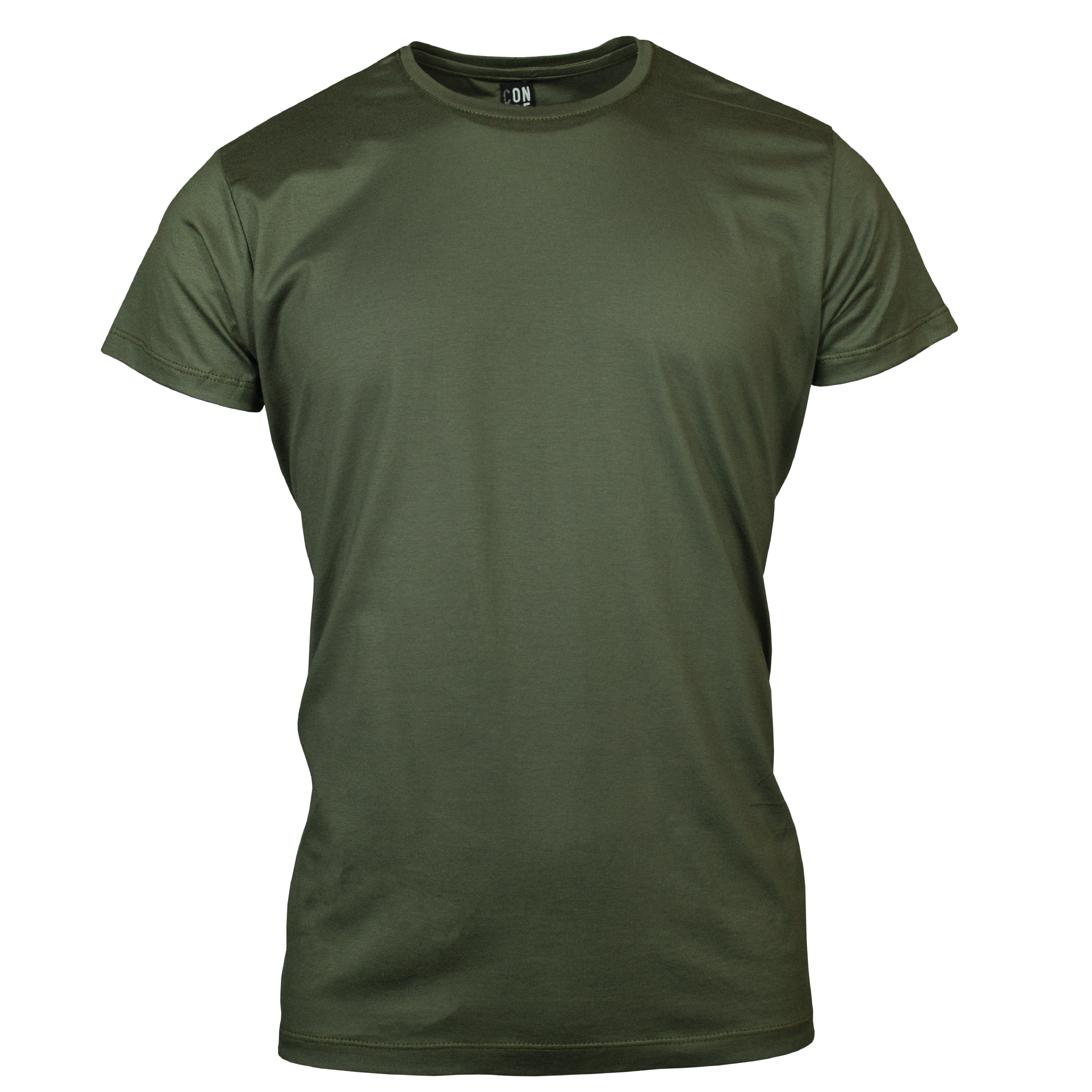 Playera Neck Básica Olivo