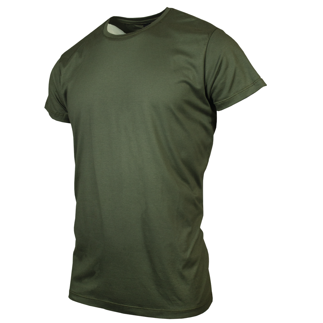 Playera Neck Básica Olivo