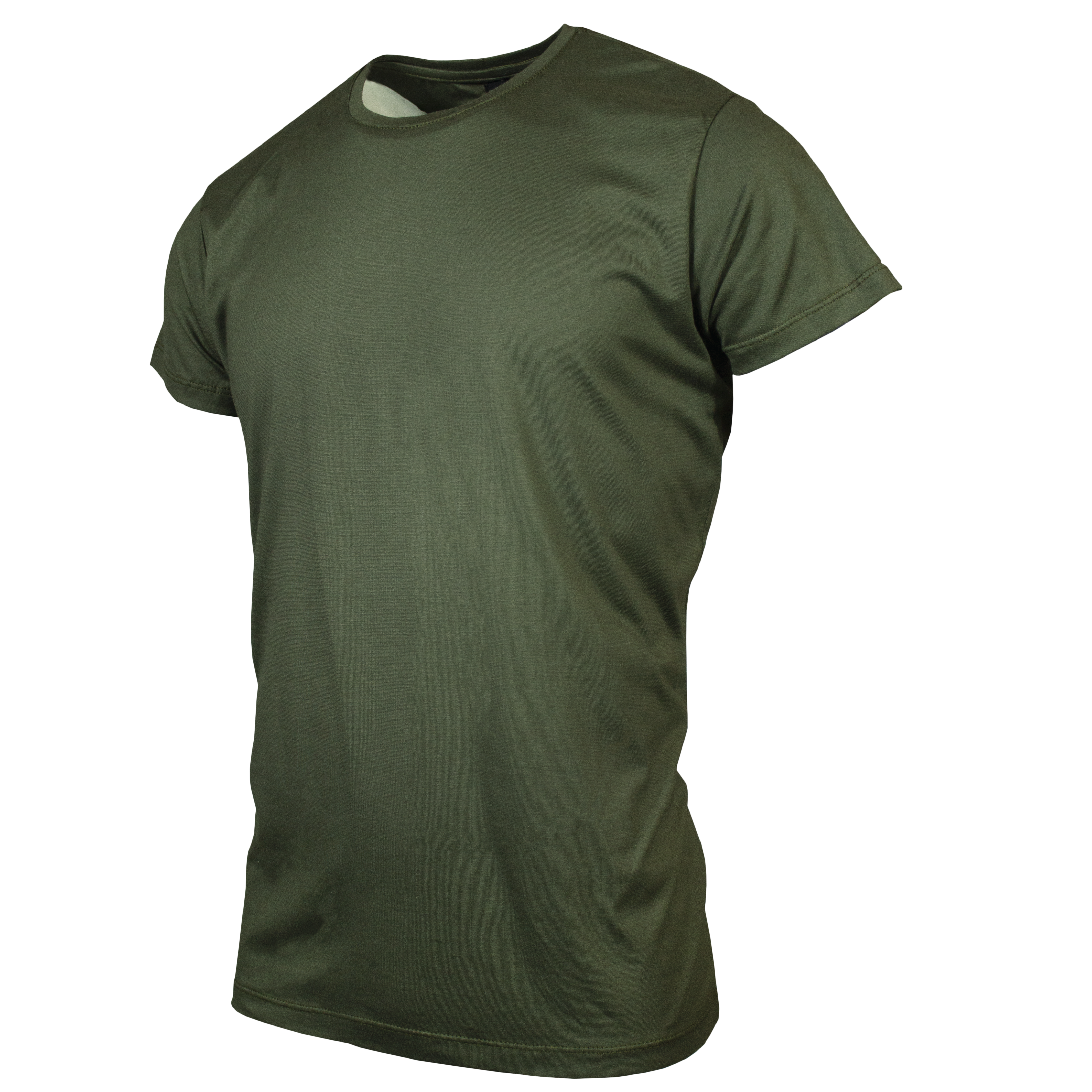 Playera Neck Básica Olivo