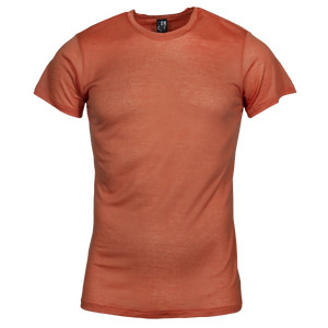 Playera Neck Basica Naranja